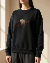 Baki Hanma Anime Custom Embroidered Cotton Oversized  Black Sweatshirt Women.webp
