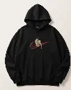 Baki Hanma Anime Custom Embroidered Cotton Oversized Black Hoodie Overview.webp