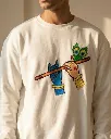 Radha Krishna Divine Custom Embroidered Cotton Oversized White Sweatshirt Men.webp