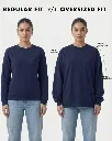Comparison Women Sweatshirt image regular v_s oversize.webp