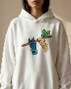 Radha Krishna Divine Custom Embroidered Cotton Oversized White Hoodie Women.webp