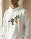Radha Krishna Divine Custom Embroidered Cotton Oversized White Hoodie Men.webp