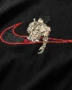 Baki Hanma Anime Custom Embroidered Cotton Black - Image detail.webp