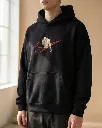 Baki Hanma Anime Custom Embroidered Cotton Oversized Black Hoodie Men.webp