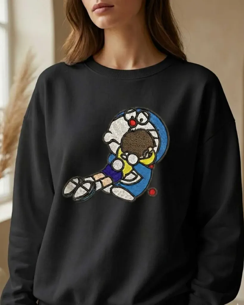 Nostalgic Doraemon Best Friends  (BLACK, S)